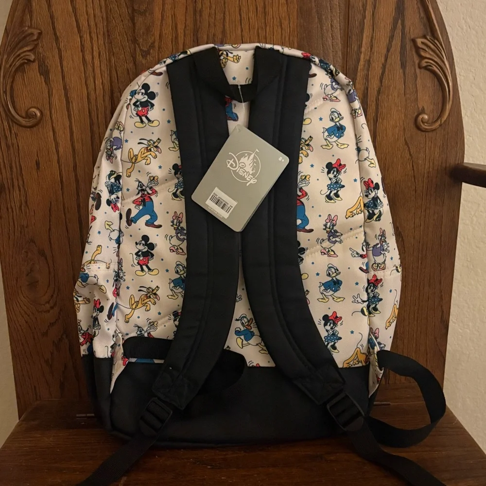 Disney Store Mickey Mouse‎ & Friends Goofy Minnie Donald Full Sized Backpack